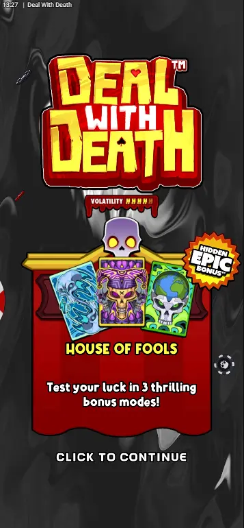 Deal With Death slot Classic Mode base game full grid view